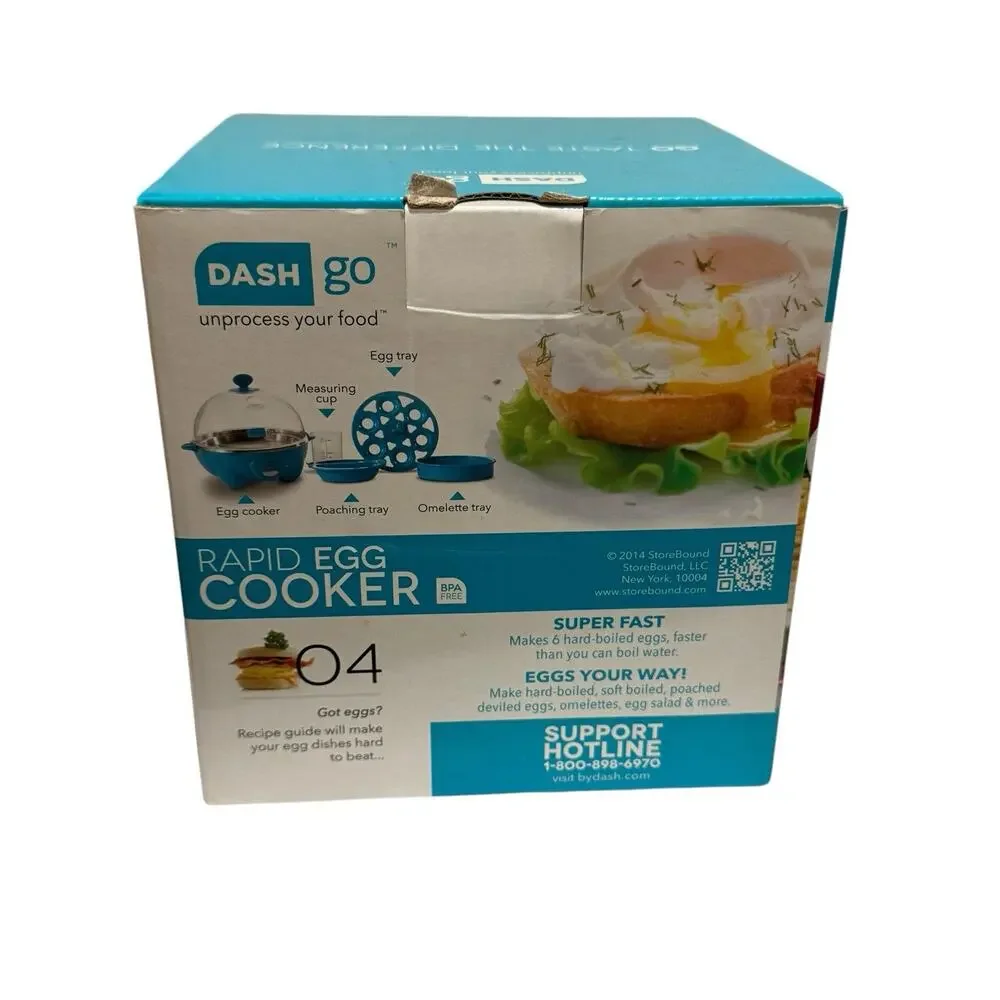 DASH Rapid Egg Cooker 6 Egg Capacity Electric Egg Cooker for Hard Boiled Eggs